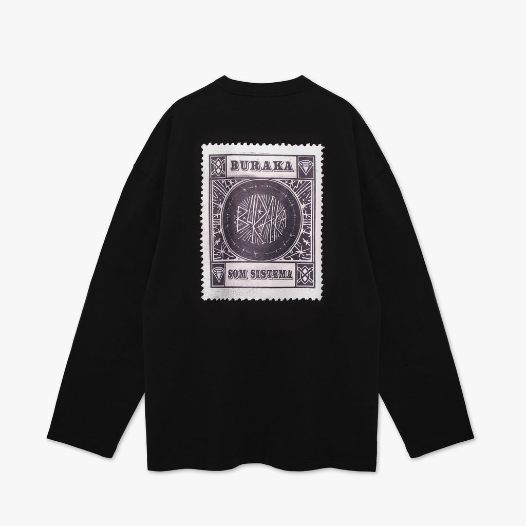Buraka Som Sistema x Daily Paper: Washed Black Stamp Longsleeve