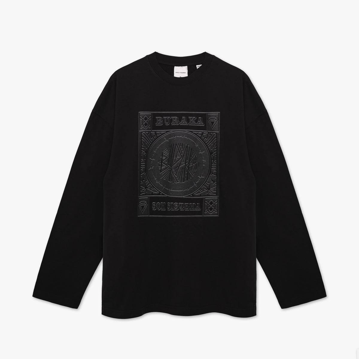 Buraka Som Sistema x Daily Paper: Washed Black Longsleeve