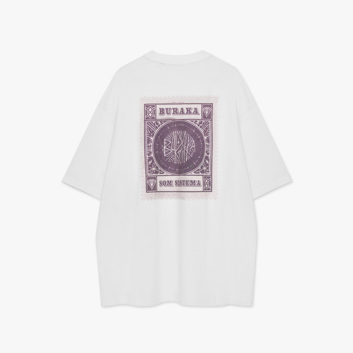Buraka Som Sistema x Daily Paper: White Stamp T-shirt